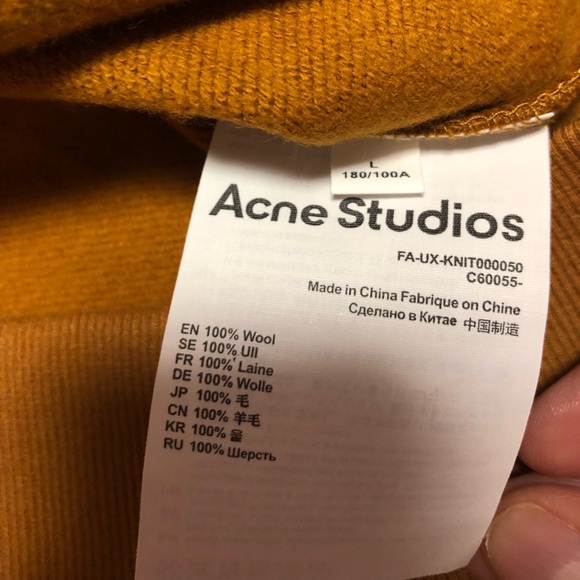 Acne mustard brown sweatshirt Relaxed Fit - Picture 11 of 11